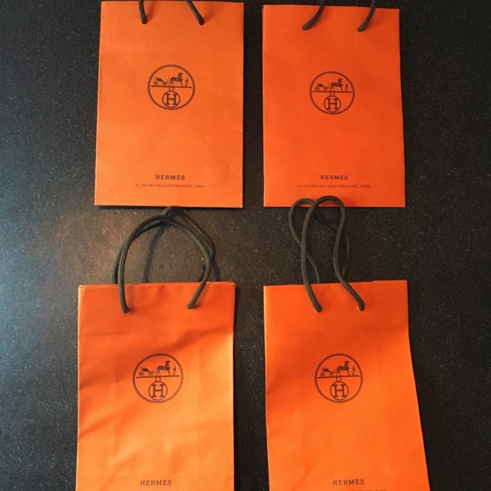 4 Authentic Hermès Gift Bags